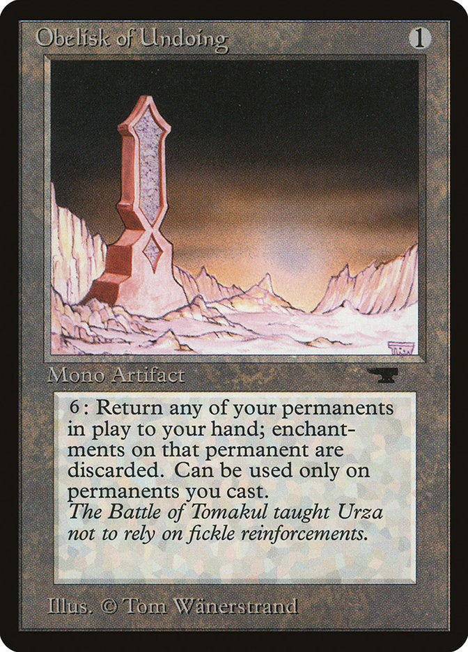 Obelisk of Undoing [Antiquities] | Impulse Games and Hobbies