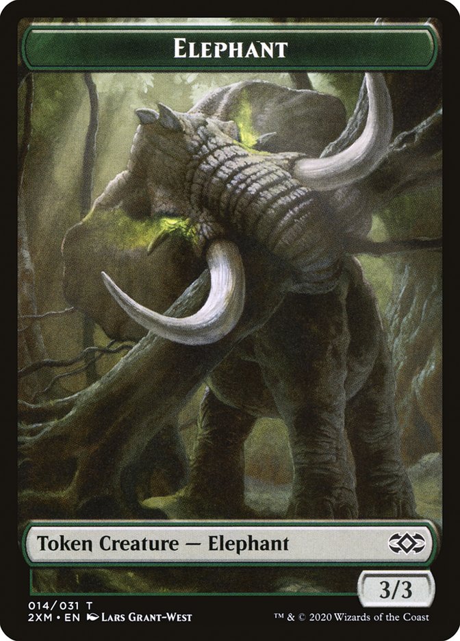 Elephant Token [Double Masters Tokens] | Impulse Games and Hobbies