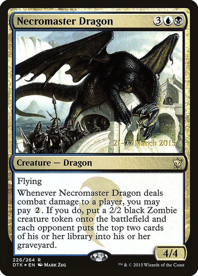 Necromaster Dragon [Dragons of Tarkir Prerelease Promos] | Impulse Games and Hobbies