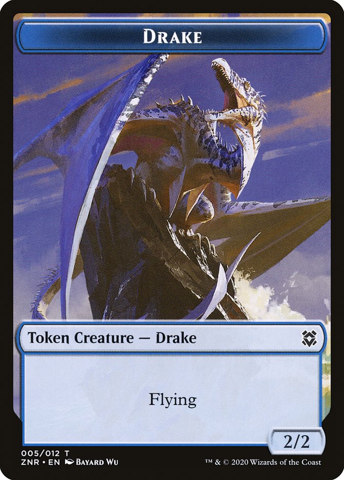 Drake Token [Zendikar Rising Tokens] | Impulse Games and Hobbies