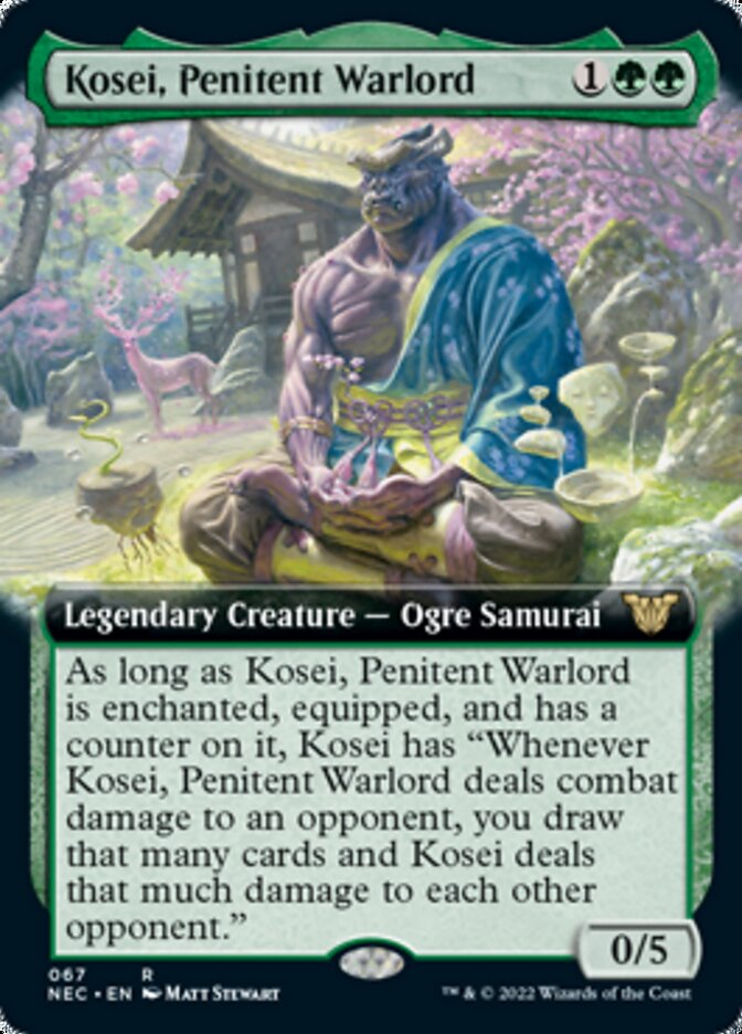 Kosei, Penitent Warlord (Extended) [Kamigawa: Neon Dynasty Commander] | Impulse Games and Hobbies