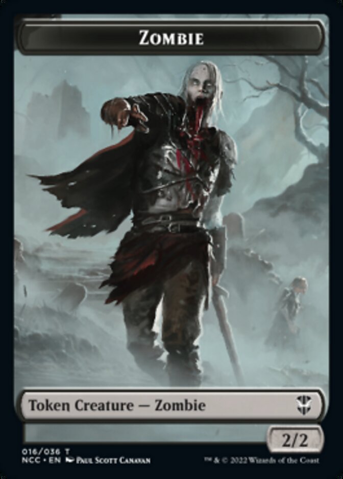 Zombie // Goat Double-sided Token [Streets of New Capenna Commander Tokens] | Impulse Games and Hobbies