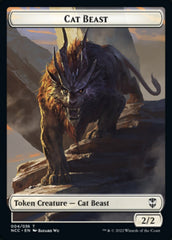 Soldier (09) // Cat Beast Double-sided Token [Streets of New Capenna Commander Tokens] | Impulse Games and Hobbies