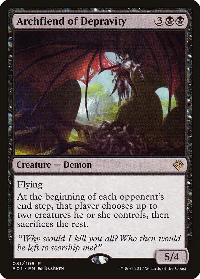 Archfiend of Depravity [Archenemy: Nicol Bolas] | Impulse Games and Hobbies