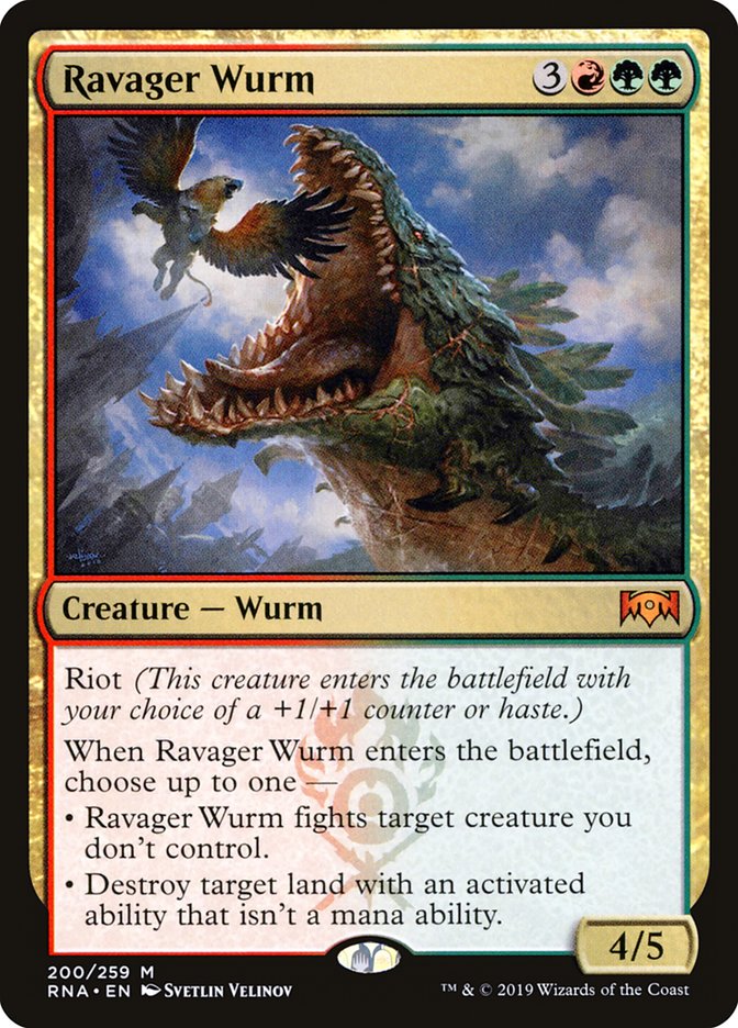 Ravager Wurm [Ravnica Allegiance] | Impulse Games and Hobbies