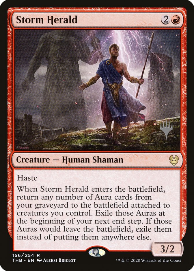 Storm Herald (Promo Pack) [Theros Beyond Death Promos] | Impulse Games and Hobbies