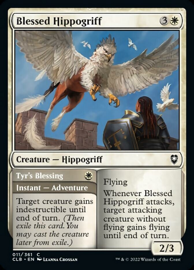 Blessed Hippogriff // Tyr's Blessing [Commander Legends: Battle for Baldur's Gate] | Impulse Games and Hobbies