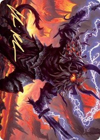 Kardur, Doomscourge Art Card (Gold-Stamped Signature) [Kaldheim: Art Series] | Impulse Games and Hobbies