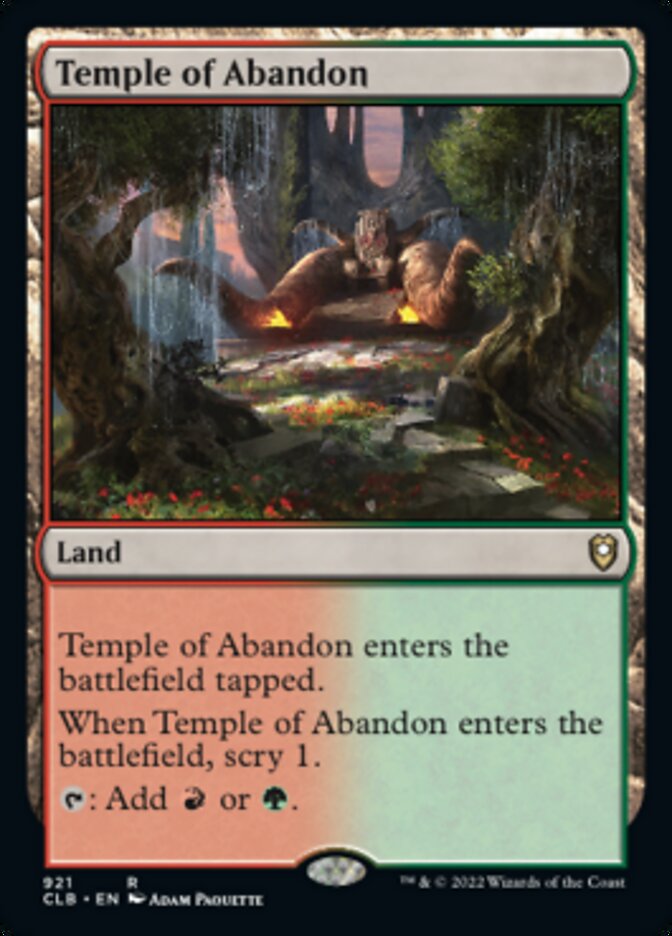 Temple of Abandon [Commander Legends: Battle for Baldur's Gate] | Impulse Games and Hobbies