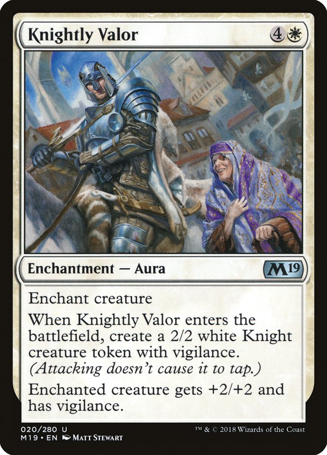 Knightly Valor [Core Set 2019] | Impulse Games and Hobbies