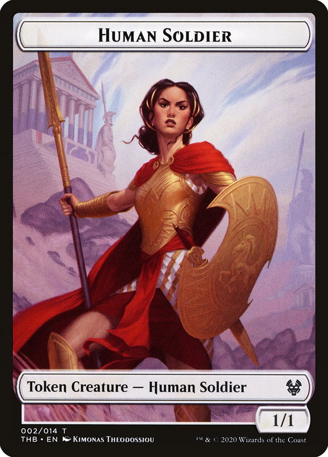 Human Soldier Token [Theros Beyond Death Tokens] | Impulse Games and Hobbies