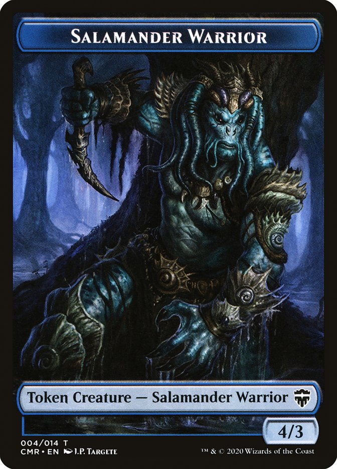 Copy (013) // Salamander Warrior Token [Commander Legends Tokens] | Impulse Games and Hobbies