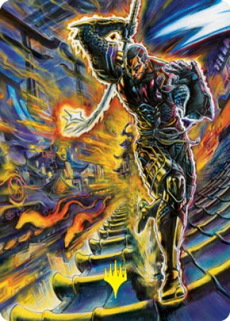 Kaito Shizuki 2 Art Card (Gold-Stamped Signature) [Kamigawa: Neon Dynasty Art Series] | Impulse Games and Hobbies