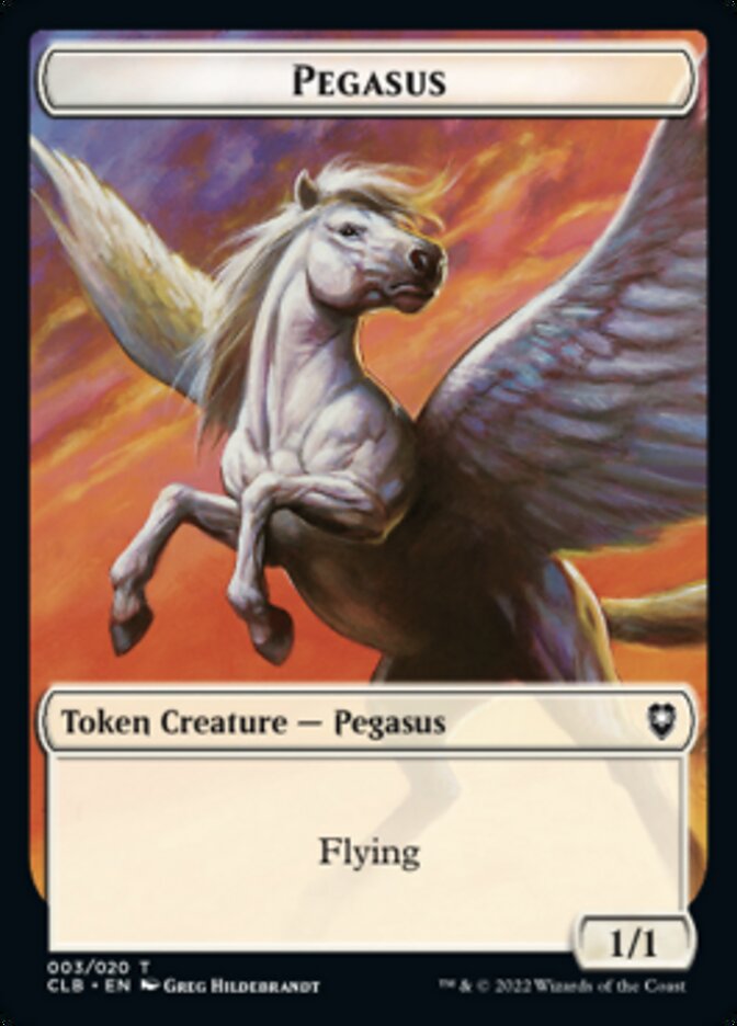 Pegasus Token [Commander Legends: Battle for Baldur's Gate Tokens] | Impulse Games and Hobbies