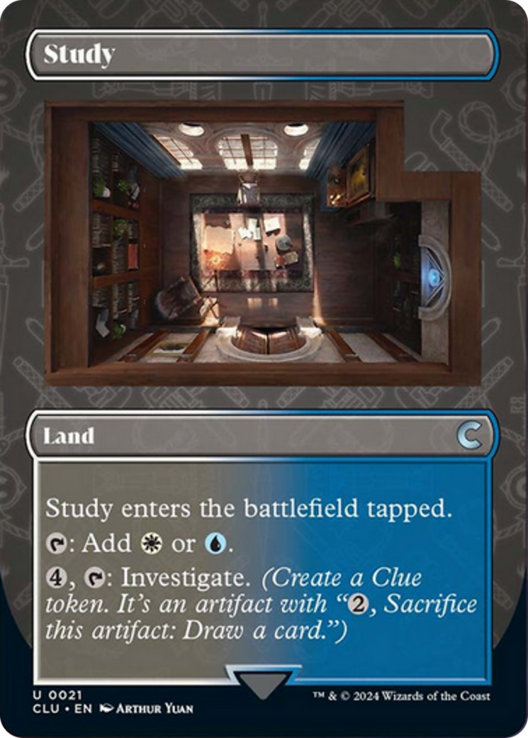 Study (Borderless) [Ravnica: Clue Edition] | Impulse Games and Hobbies