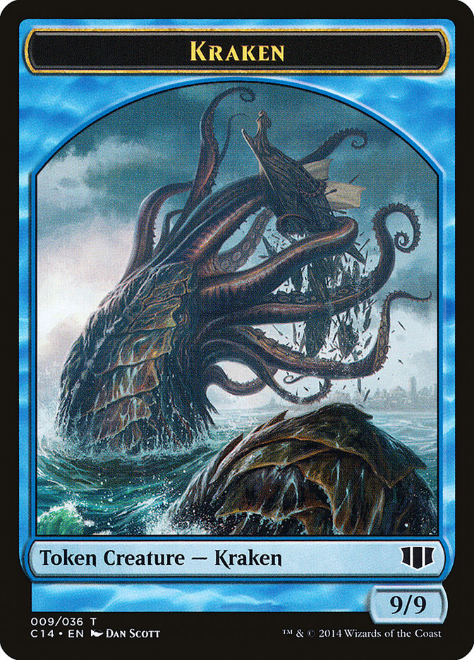 Kraken // Zombie (011/036) Double-sided Token [Commander 2014 Tokens] | Impulse Games and Hobbies