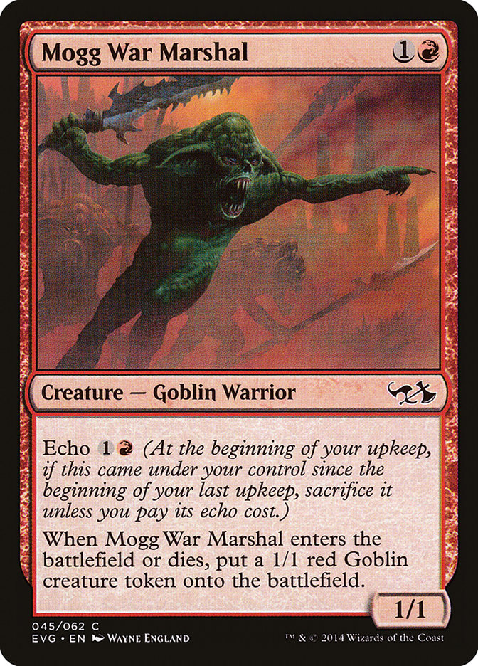 Mogg War Marshal (Elves vs. Goblins) [Duel Decks Anthology] | Impulse Games and Hobbies