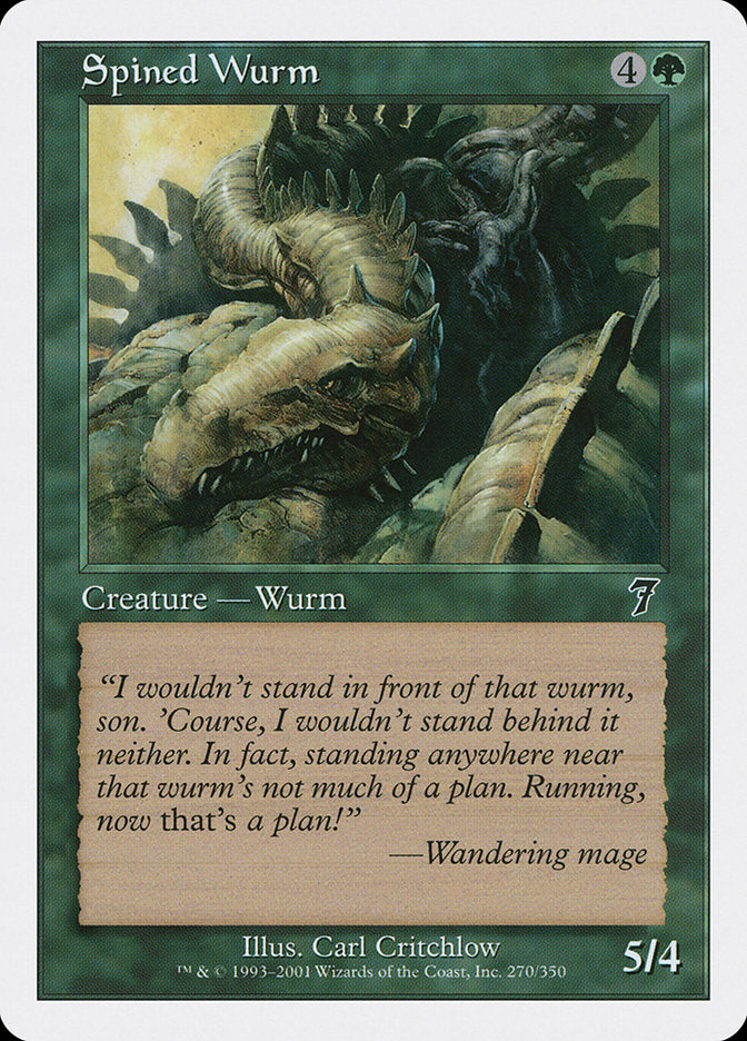 Spined Wurm [Seventh Edition] | Impulse Games and Hobbies