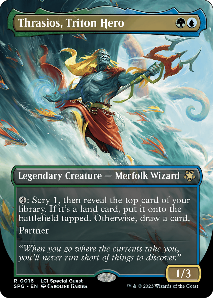 Thrasios, Triton Hero (Borderless) [The Lost Caverns of Ixalan Special Guests] | Impulse Games and Hobbies