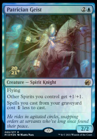 Patrician Geist [Innistrad: Midnight Hunt Prerelease Promos] | Impulse Games and Hobbies