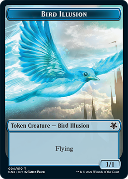 Bird Illusion // Elf Warrior Double-Sided Token [Game Night: Free-for-All Tokens] | Impulse Games and Hobbies