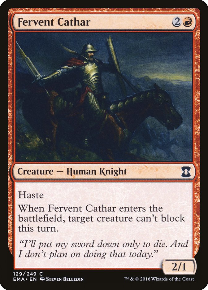 Fervent Cathar [Eternal Masters] | Impulse Games and Hobbies