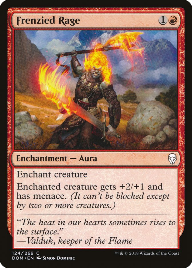 Frenzied Rage [Dominaria] | Impulse Games and Hobbies