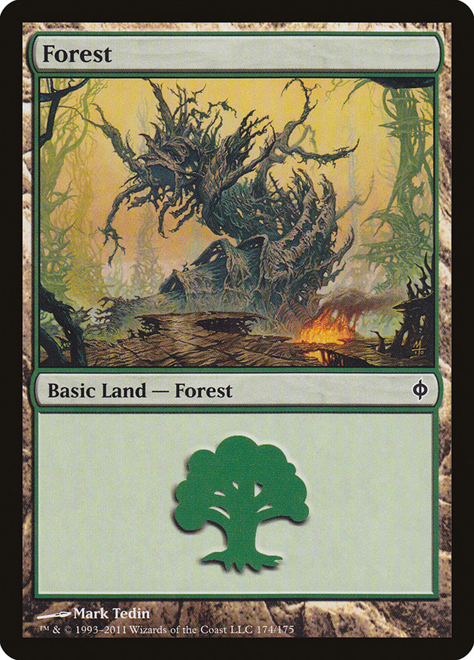 Forest (174) [New Phyrexia] | Impulse Games and Hobbies