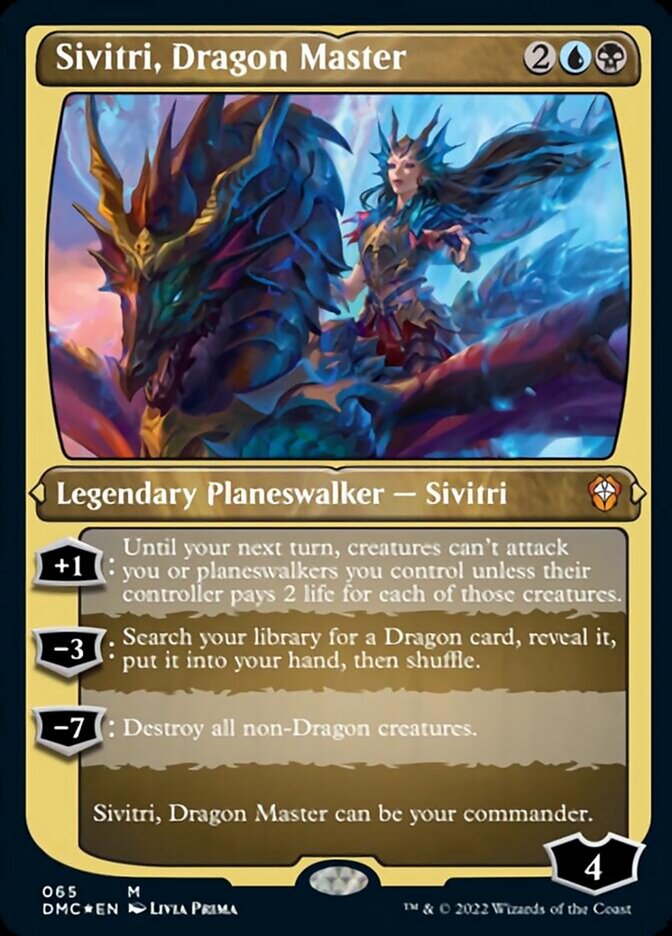 Sivitri, Dragon Master (Foil Etched) [Dominaria United Commander] | Impulse Games and Hobbies
