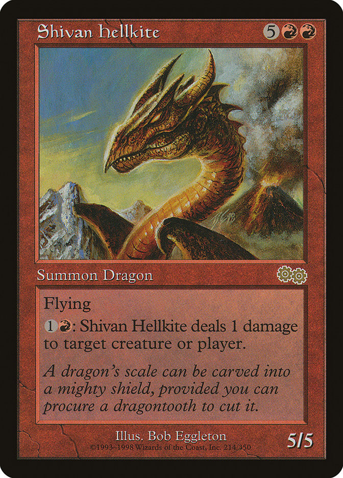 Shivan Hellkite [Urza's Saga] | Impulse Games and Hobbies