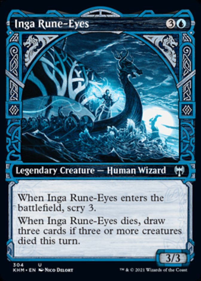 Inga Rune-Eyes (Showcase) [Kaldheim] | Impulse Games and Hobbies