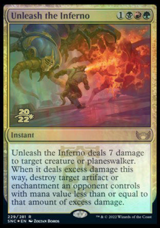 Unleash the Inferno [Streets of New Capenna Prerelease Promos] | Impulse Games and Hobbies