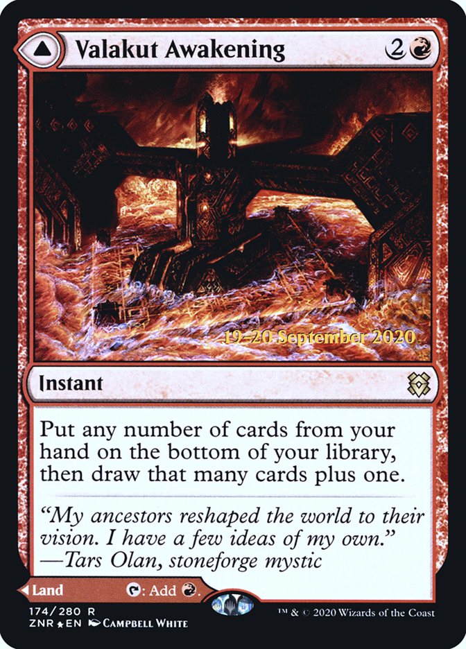 Valakut Awakening // Valakut Stoneforge  [Zendikar Rising Prerelease Promos] | Impulse Games and Hobbies