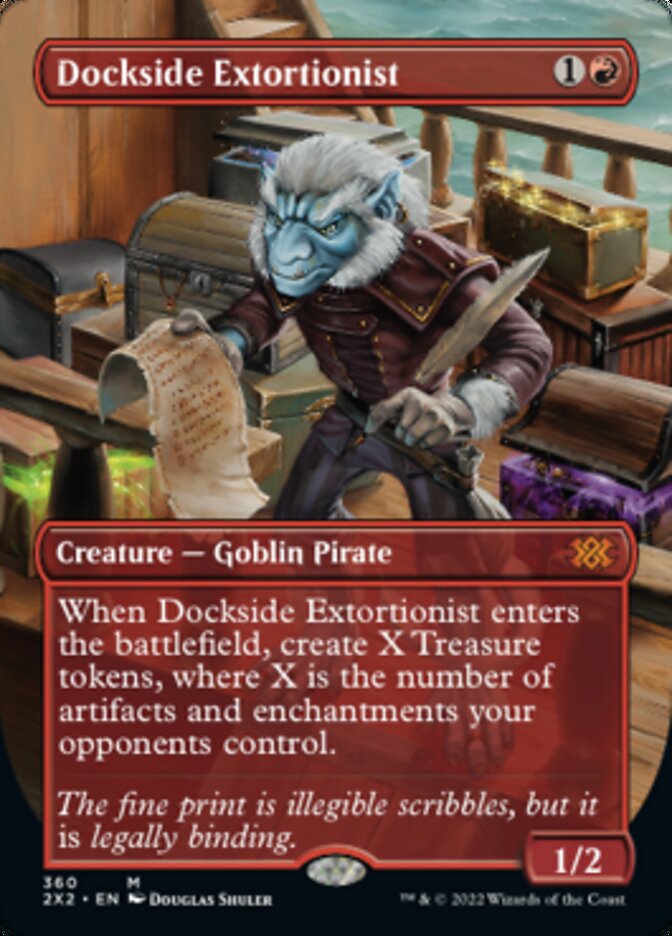 Dockside Extortionist (Borderless Alternate Art) [Double Masters 2022] | Impulse Games and Hobbies