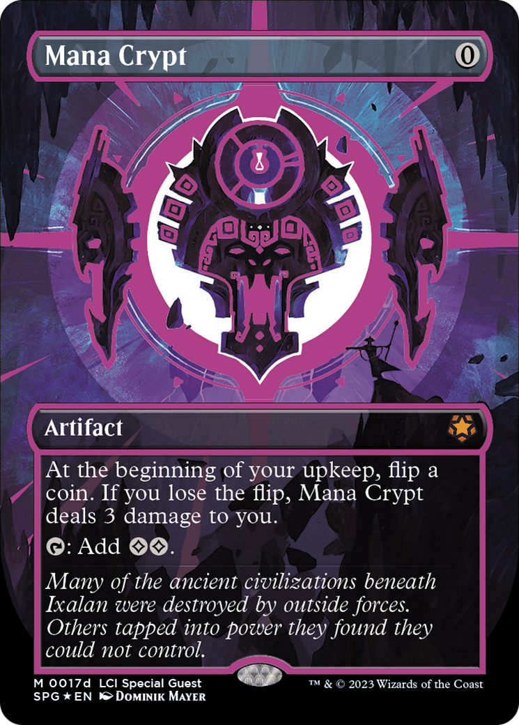 Mana Crypt (0017d) (Borderless) [The Lost Caverns of Ixalan Special Guests] | Impulse Games and Hobbies