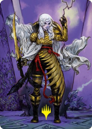 The Wandering Emperor 1 Art Card (Gold-Stamped Signature) [Kamigawa: Neon Dynasty Art Series] | Impulse Games and Hobbies