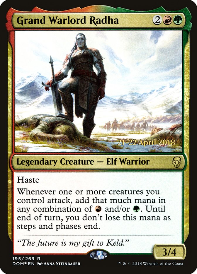 Grand Warlord Radha [Dominaria Prerelease Promos] | Impulse Games and Hobbies